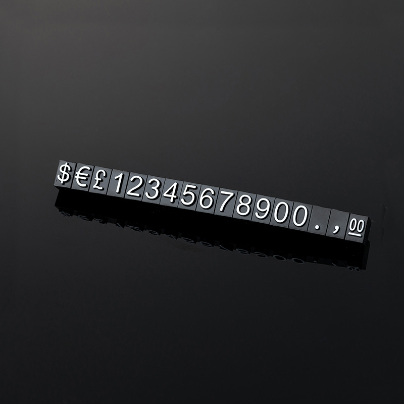 

1Set Numerals price tag cube Numerals price tag Number Digits Tag Sia Watch Jewelries Pop Pricing Display Stand