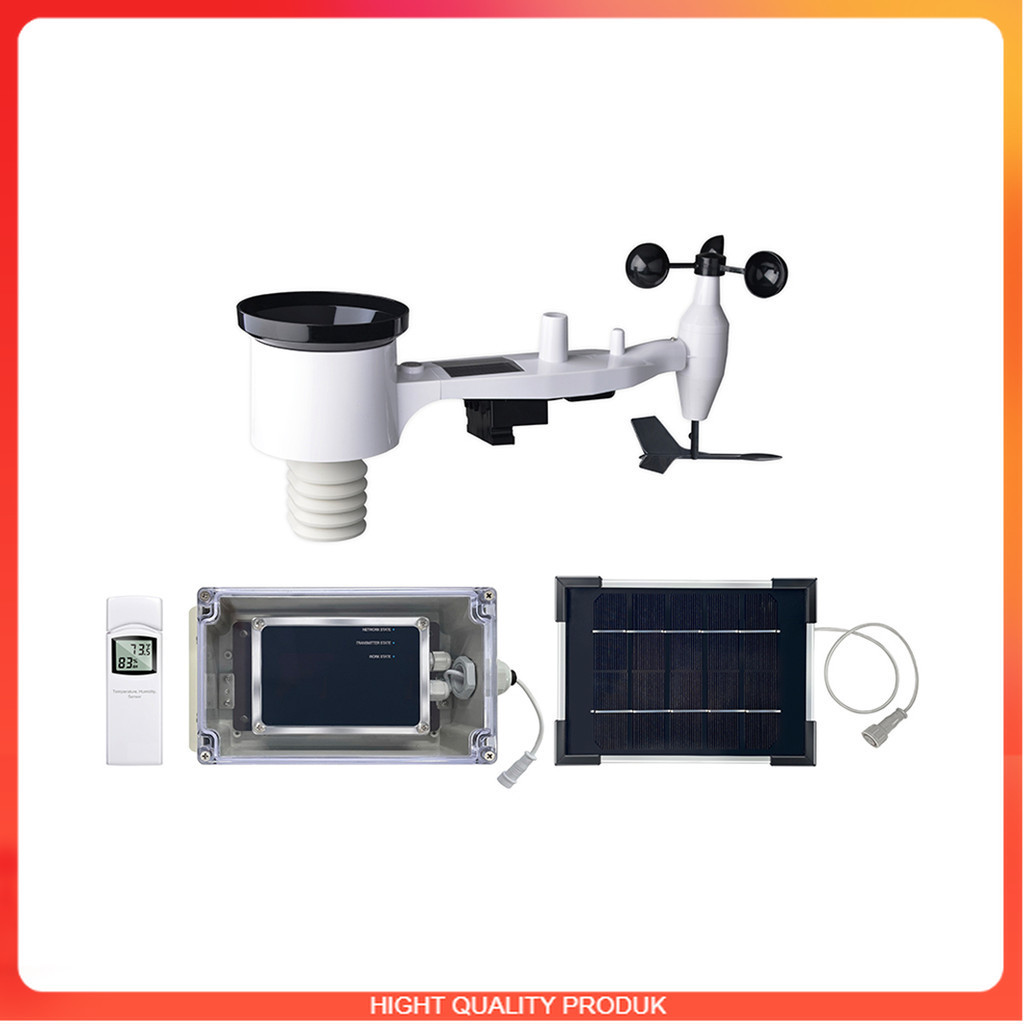 BEST QUALITY 4G weather station, data upload to wunderground, SMS message, wcdma weather station, GS