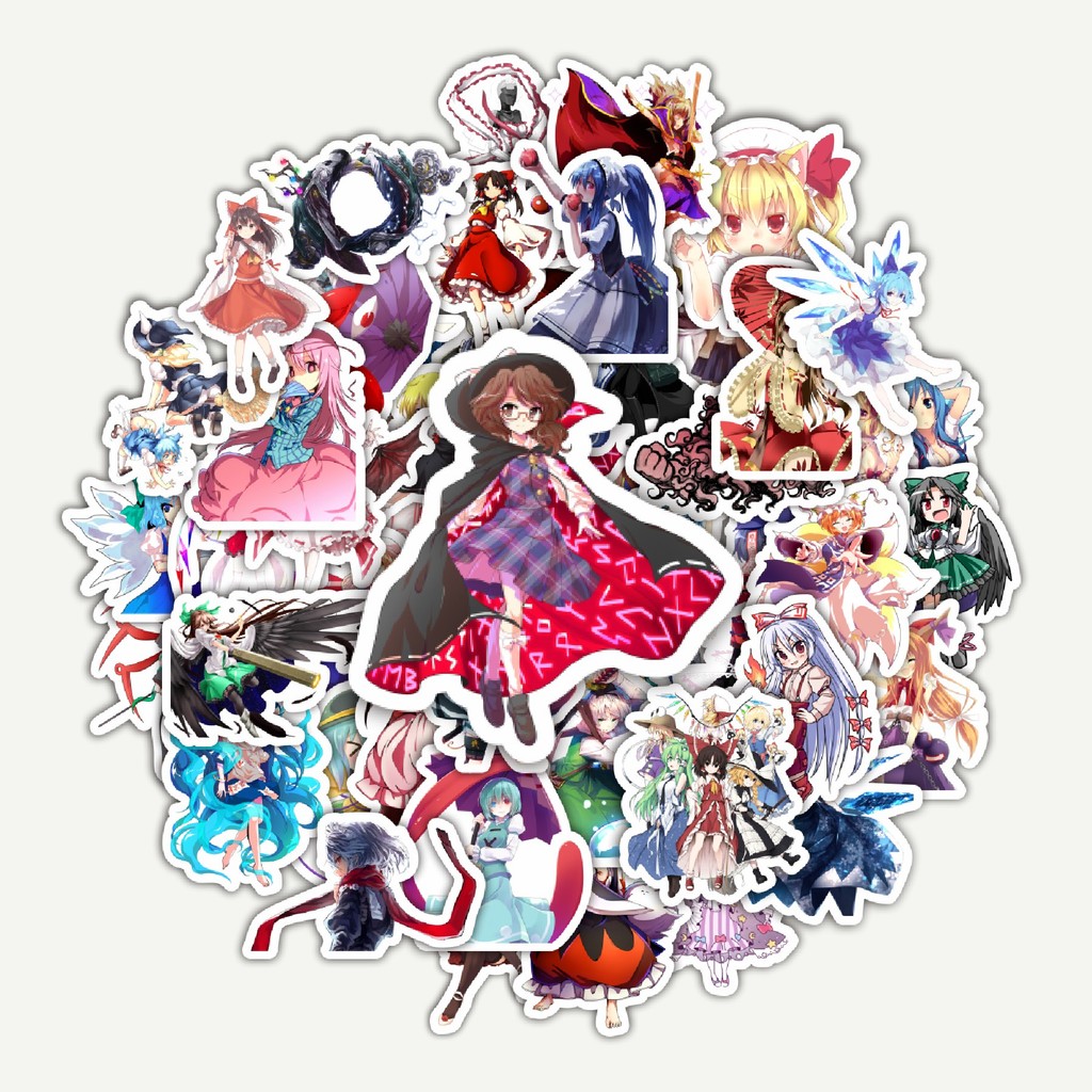 

Sticker Pack Stiker Game Series Touhou Project Karakter Mix 8 | Sticker TUMBLR | Stiker LAPTOP KOPER HELM