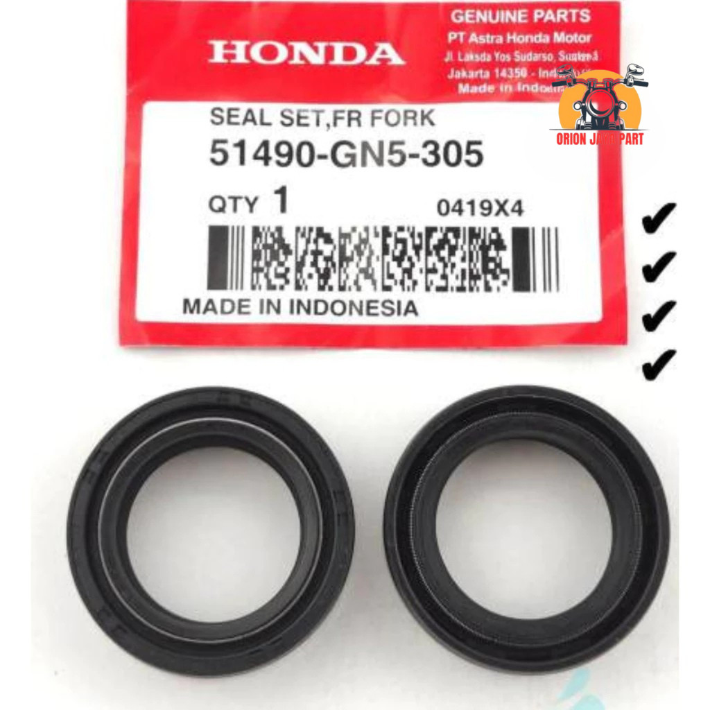 51490-GN5-305 Seal Shock GN5 Honda Matic Bebek