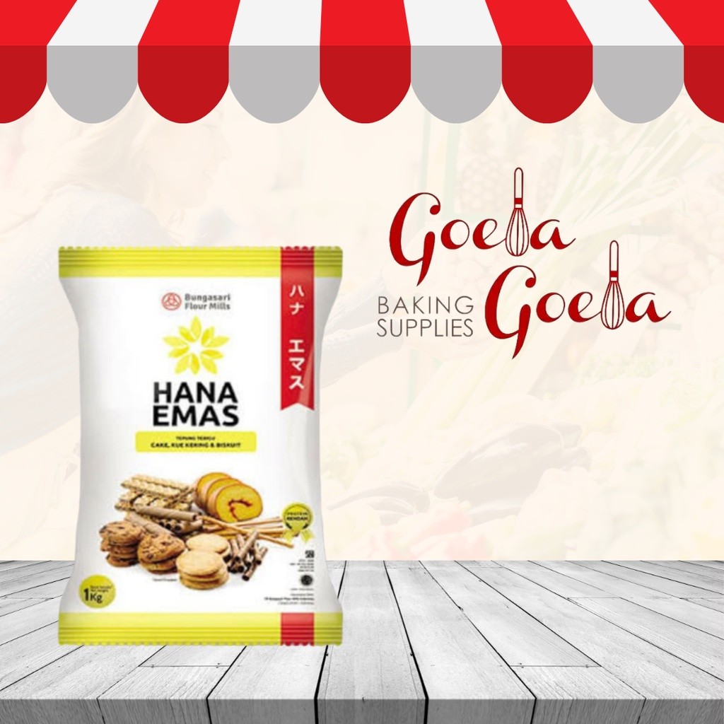 

Tepung Terigu Hana Emas Bungasari 1kg