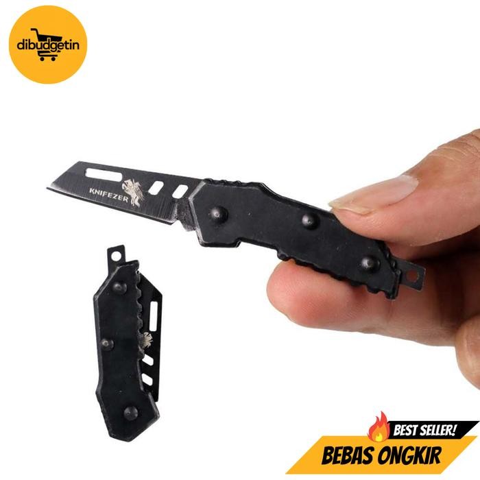 

KNIFEZER Pisau Saku Lipat Mini Portable Keychain Survival Knife - Y238