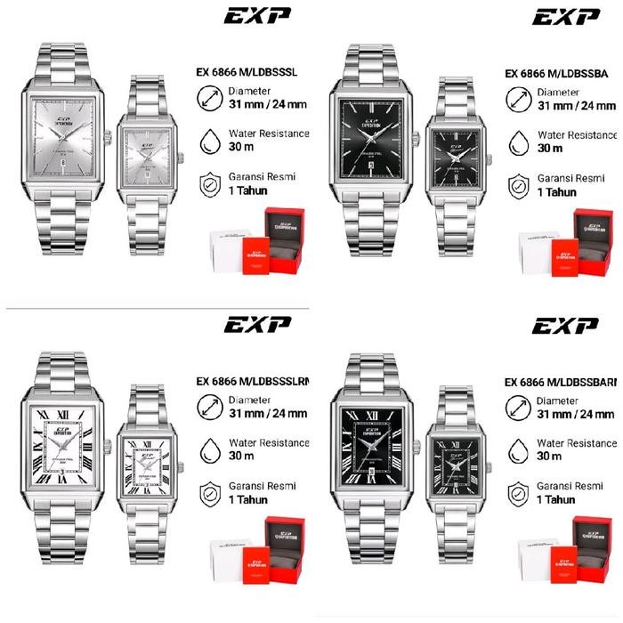 Jam Tangan Couple Expedition 6866 E6866 E 6866 Original
