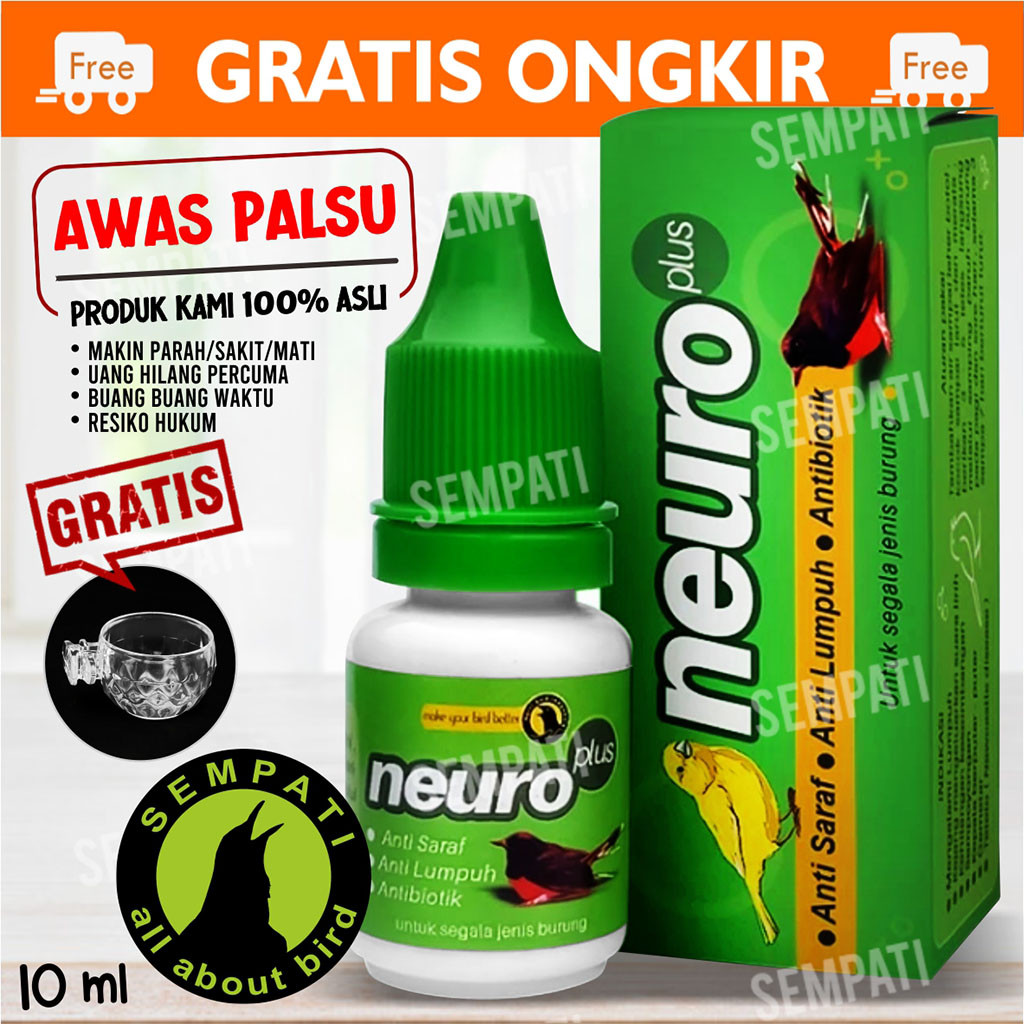 SEMPATI Neuro Plus Nutribird Obat Burung Anti Saraf Anti Lumpuh Anti Kejang dan tetelo NDV obat mura