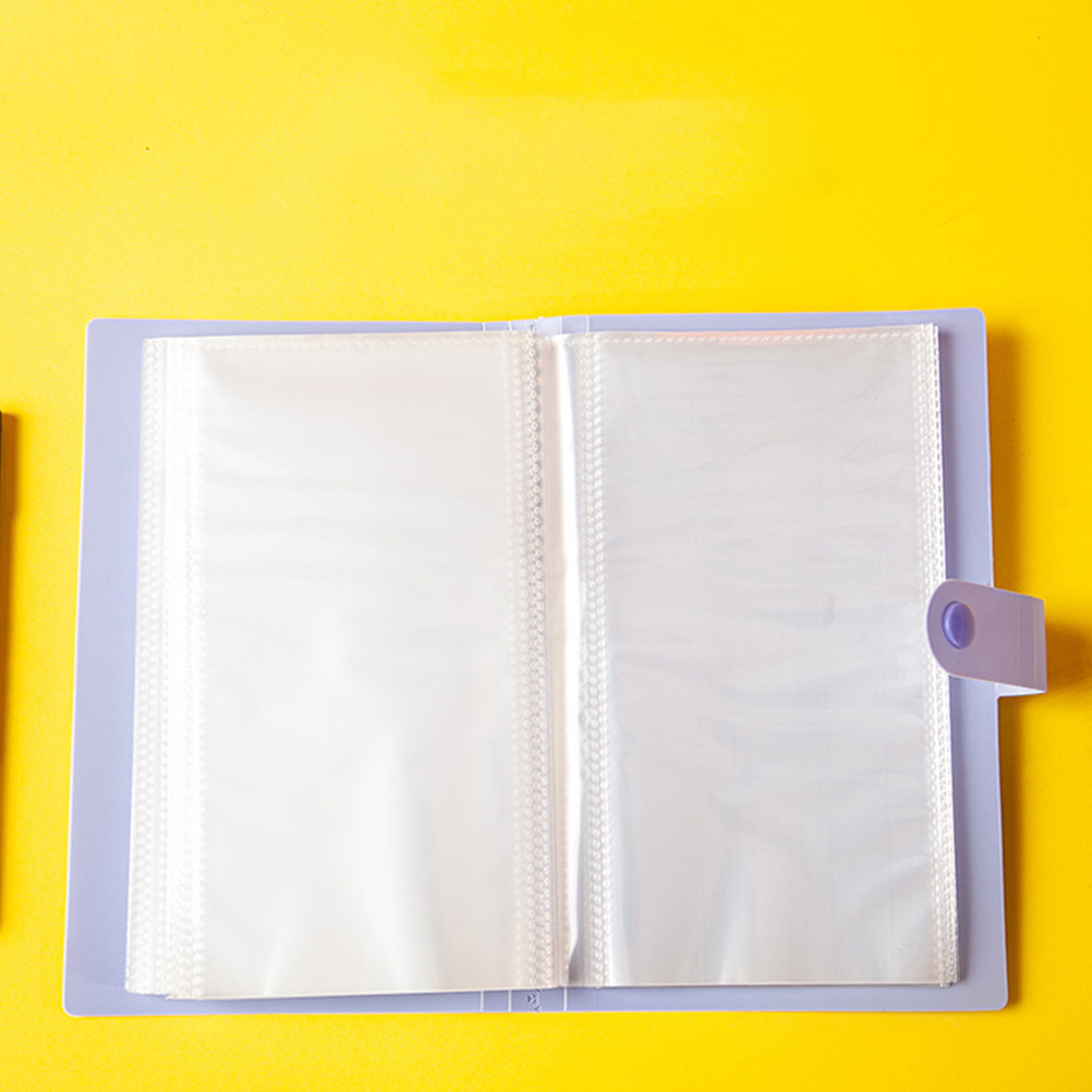 

2pcs Banknote Collection Book 100 Pocket Bill Holder Album for Coins Notes Portable Money Storage Coin Holder for Collectors