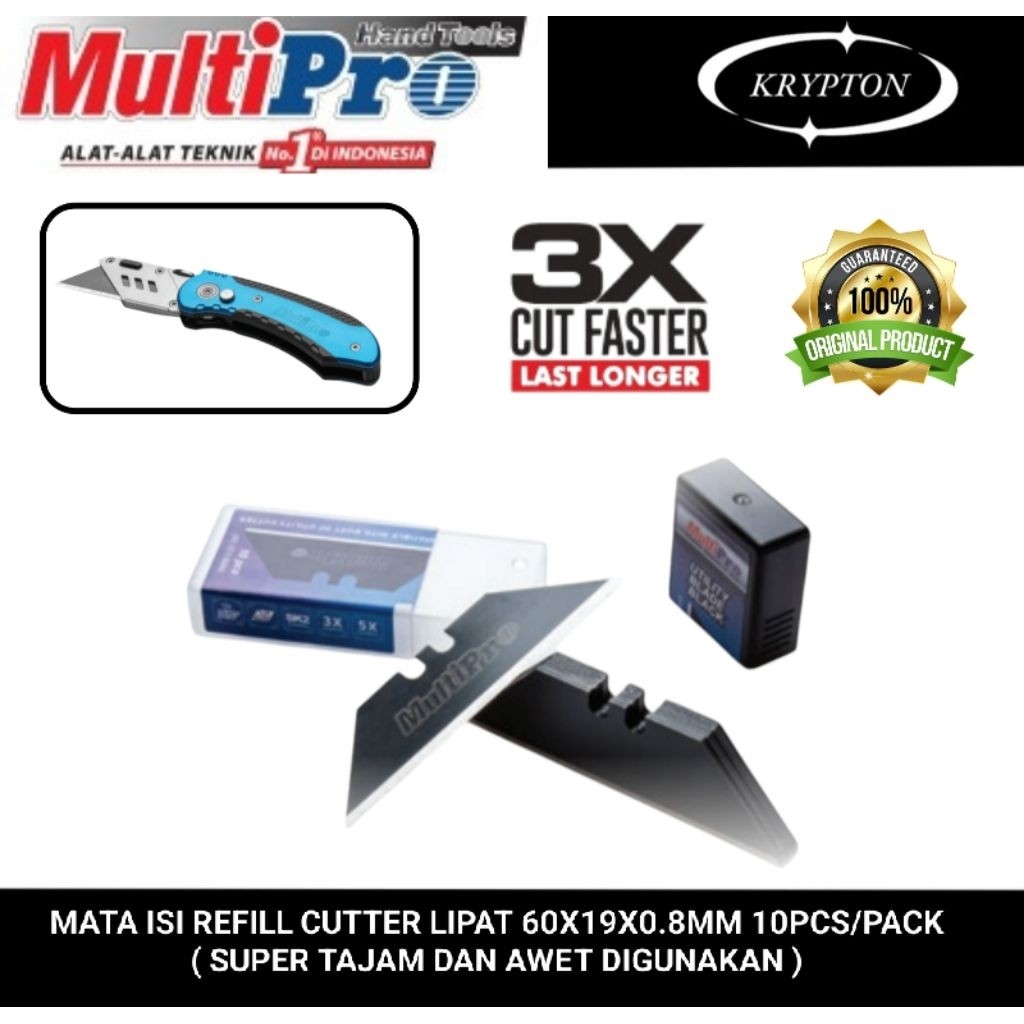 

Multipro Mata isi Refill cutter lipat 10pcs/pack ( universal ) jaminan asli original