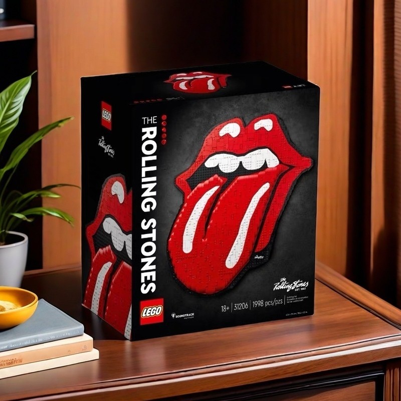 31206 LEGO Art The Rolling Stones Logo Wall Décor Building Set for Adults,  Music Lovers, DIY Home o