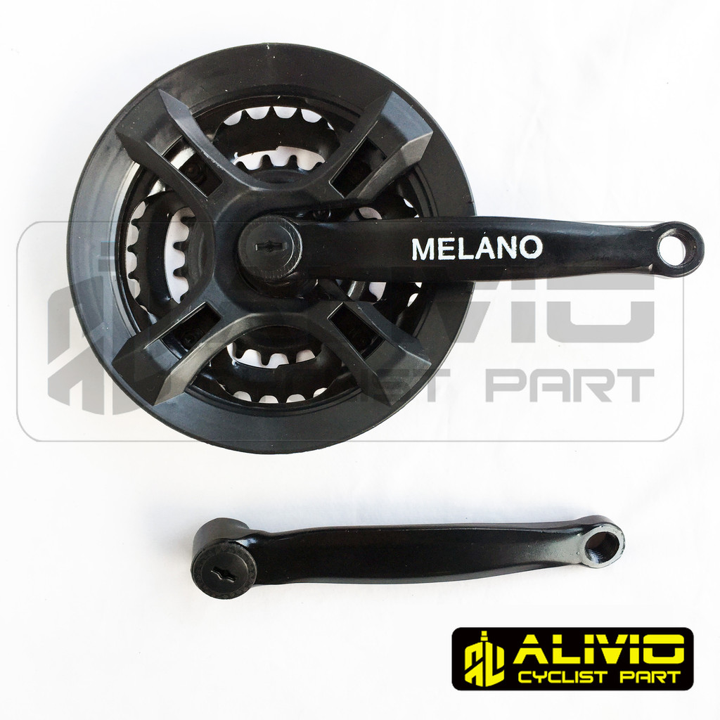 Melano Gear Sepeda Crank 3 Speed MTB 24 - 34 - 42T