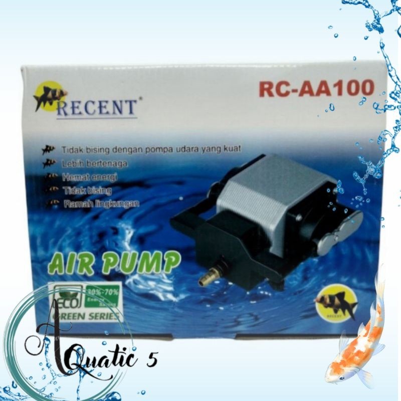 Airpump Aerator blower Kolam RECENT RC AA 100