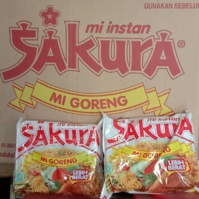

Mie Sakura Goreng 1 karton isi 40 bks