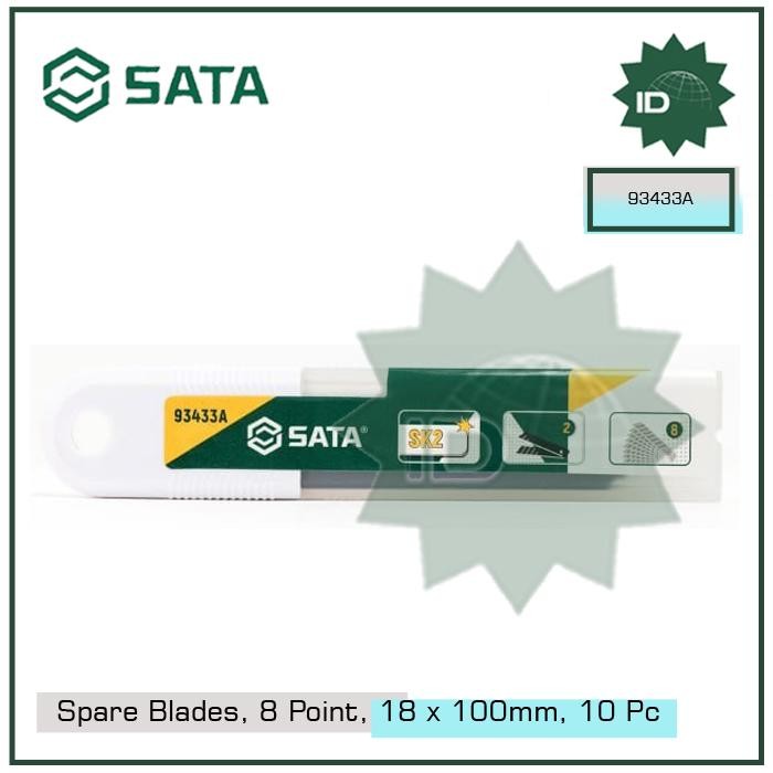 

ISI CUTTER 93433A - 10PC. SPARE BLADES, 8-POINT, 18X100 MM SATA