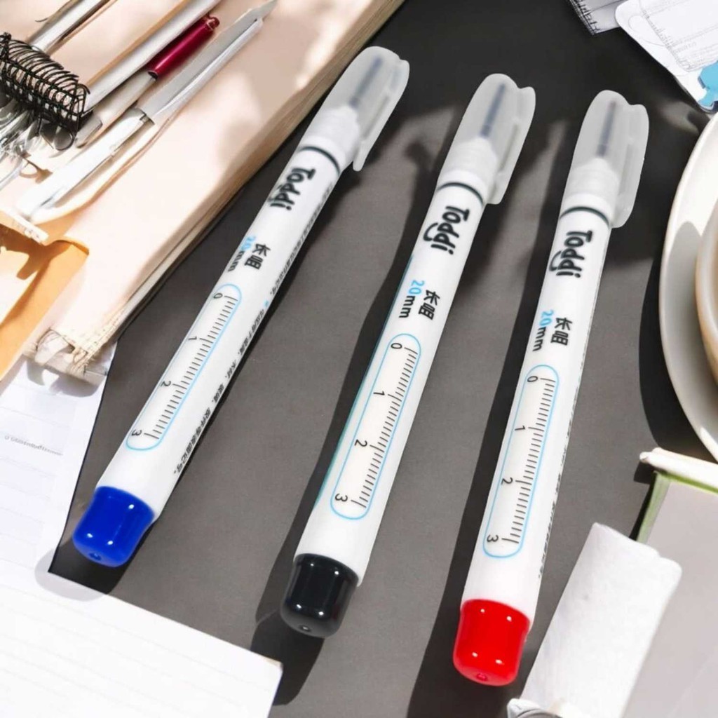 

SKSSSTR Toddi Spidol Permanen Mata Pena Long Nib Permanent Marker - 323