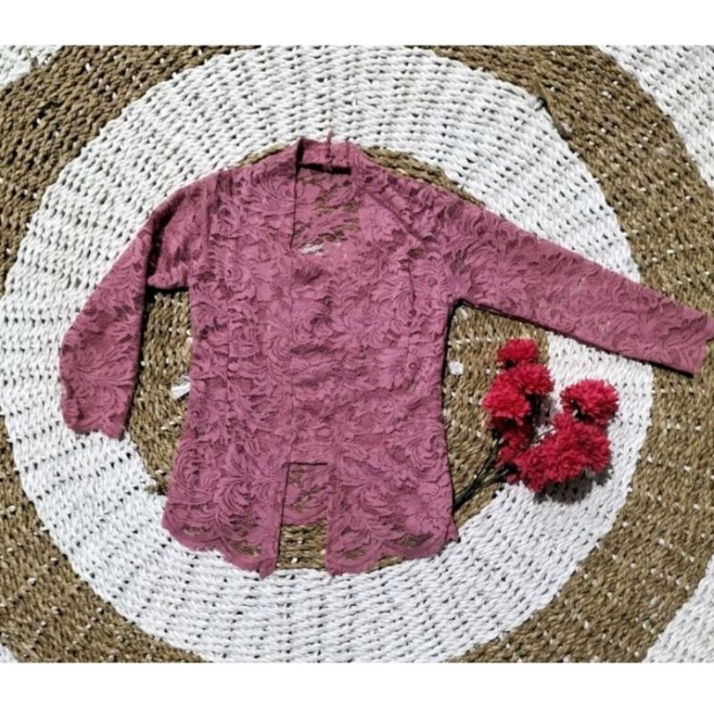 kebaya anak / atasan kebaya LENGAN PANJANG burkat kutu baru anak / kebaya anak wisuda / kebaya Bali 