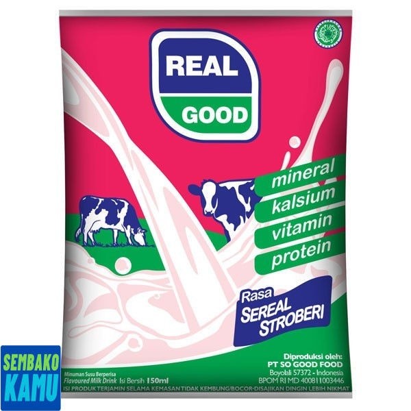 

Real Good Strawberry Milk 150 ml - Susu