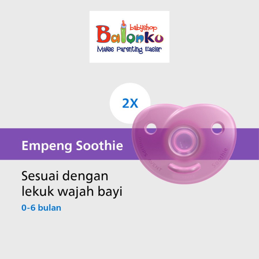 

Philips Avent Soother Heart Pink 0-6M SCF099/22 Pacifer Empeng Bayi