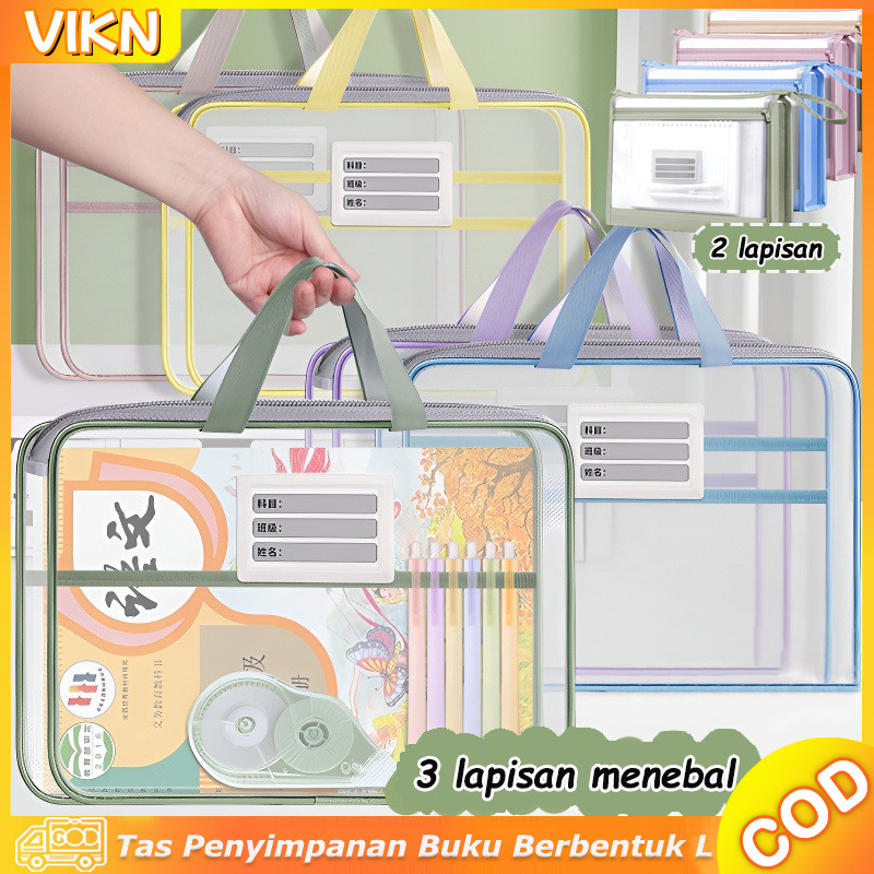 

Tas Buku Portabel Tas Dokumen Akun Klasifikasi Berbentuk Tas Klasifikasi Buku Ritsleting Jaring