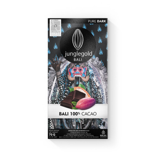 

New JUNGLEGOLD BALI Pure Cacao 100% 70gPremium