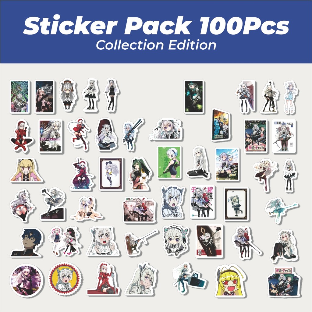 

Hot Stiker Anime Series Chaika The Coffin Princess Dekorasi Lucu Kreatif untuk Notebook, Skateboard, H