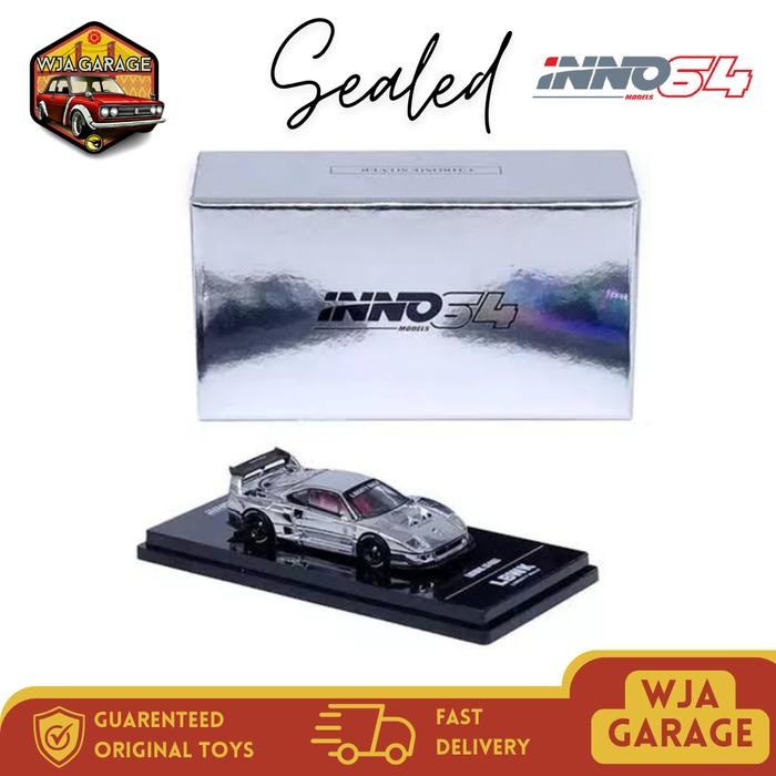 Inno64 LBWK F40 Chrome Silver Beijing Special - Ferrari F40 LBWK
