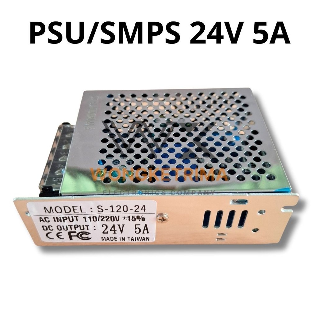 SMPS 24V 5A INPUT AC 110–220V (±15%)