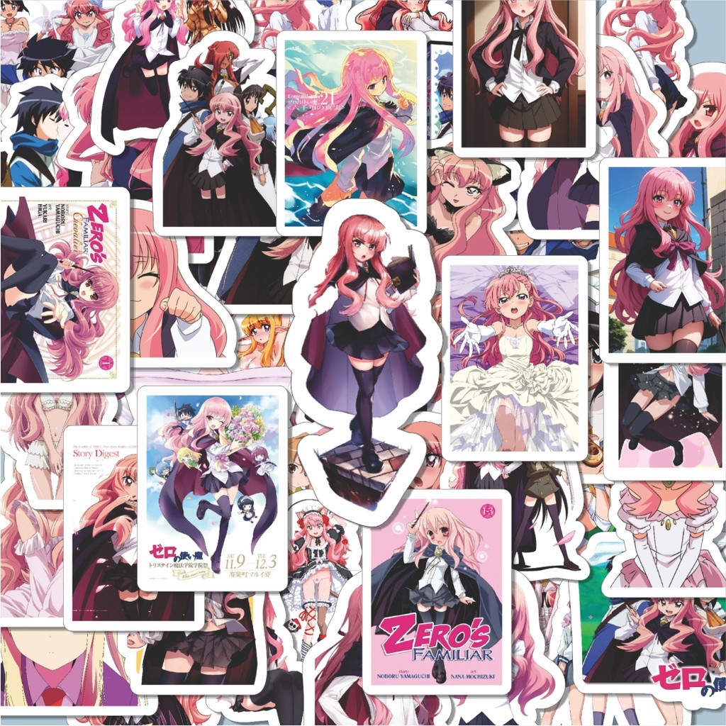 

100PCS Lucu Stiker Anime Series Zero no Tsukaima (The Familiar of Zero) Stiker Aesthetic Stiker Anti Air Stikers Berperekat Waterproof sticker decal buat Motor Helm Buku Journal Koper Casing HP Laptop Botol Minum Hadiah anak