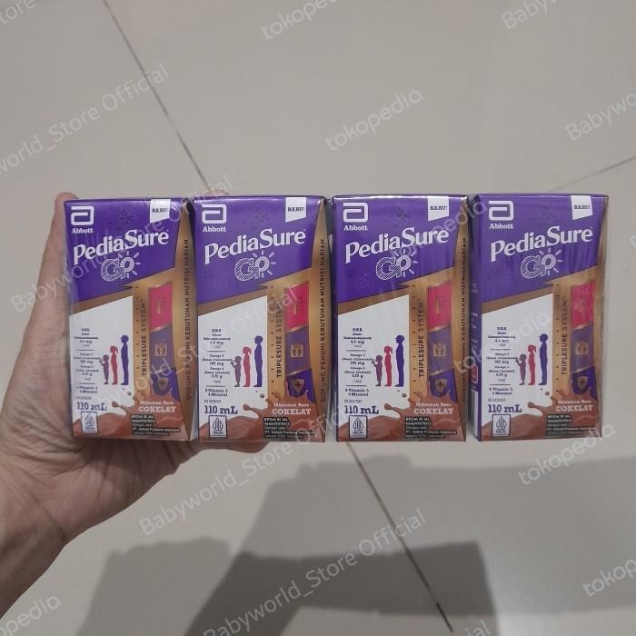 

PediaSure Go Susu UHT Pack ( 4x110ml ) Rasa Coklat / Vanila