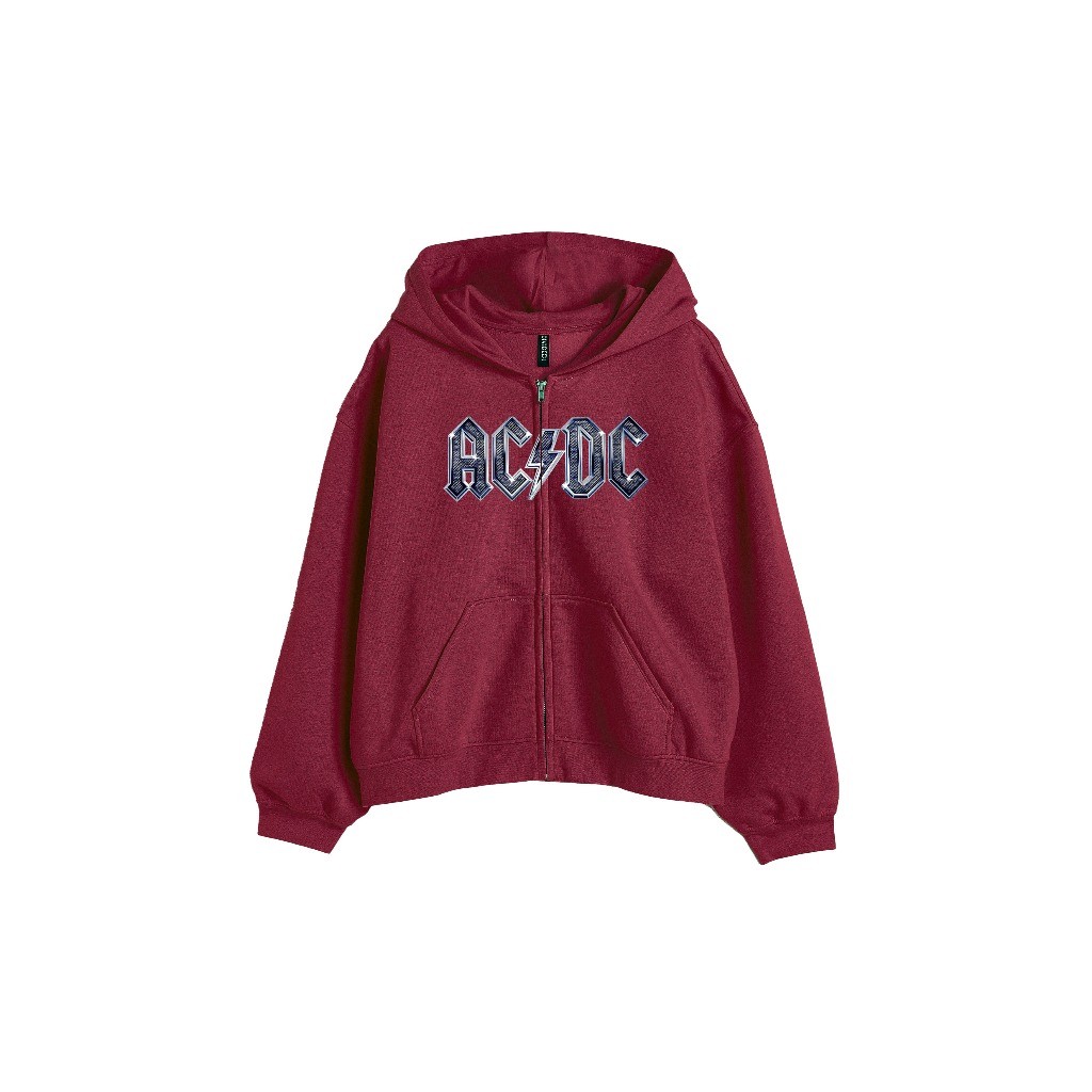 [𝗠𝗮𝗿𝗱𝗵𝗮𝘁𝗶𝗹𝗹𝗮𝗵] Zipper Boxy ACDC Oversize Cowo Cewe Bisa Pakai Lengan Balon - Hoodie Zipper Boxy ACDC