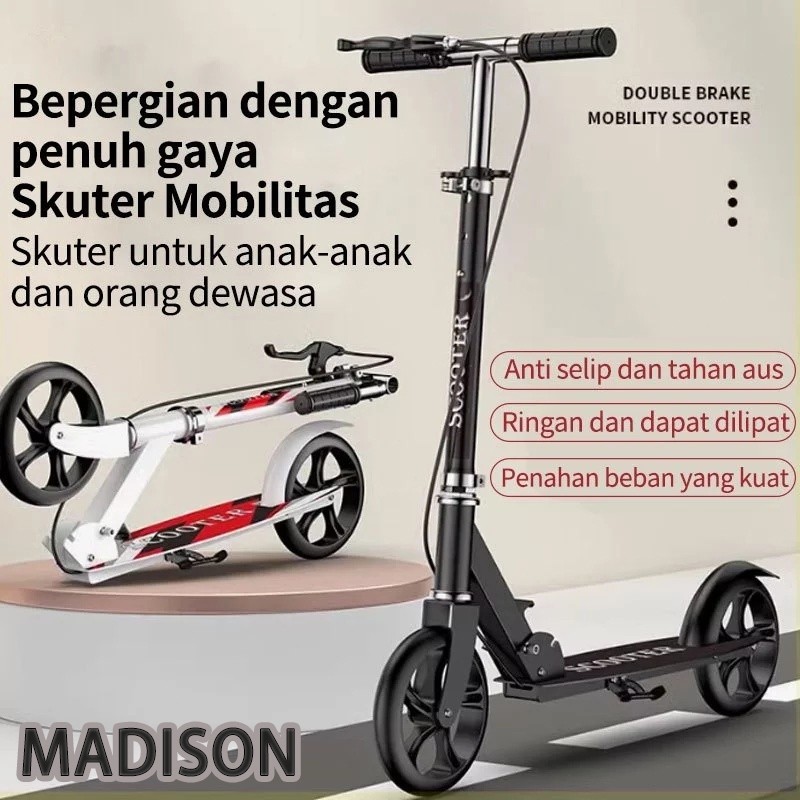 Scooter/Scooter Skuter/Skuter anak hingga dewasa/skuter lipat baru/skuter remaja/Skuter rem tangan y