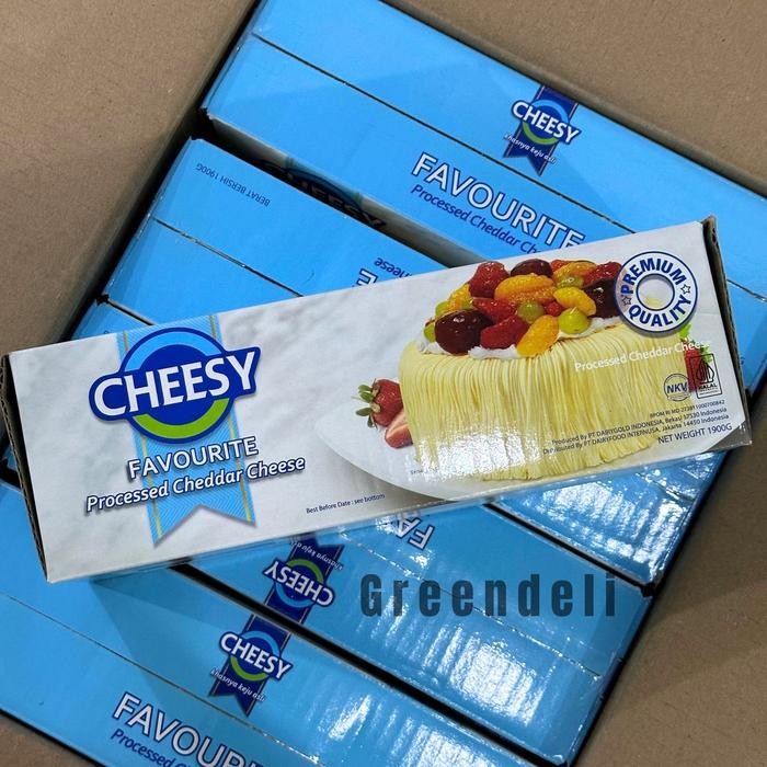 

Cheesy Favourite / Keju Processed Cheddar Cheese Favourite 2 KG