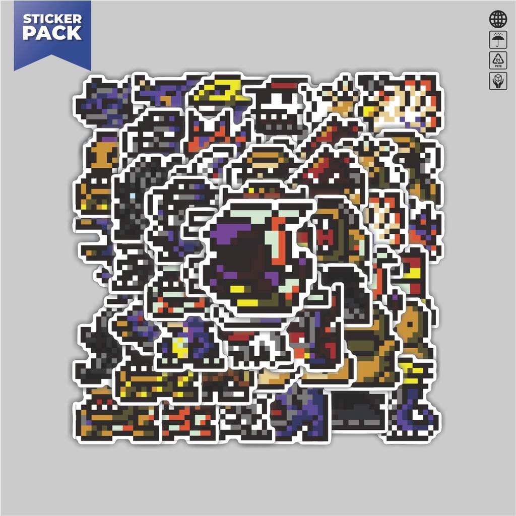 

[100PCS]Stiker Pack Stiker Pixel Digimon V47 Aesthetic Vinyl Anti Air Dekorasi Sticker Laptop Buku Journal Koper Helm Casing HP Gitar Helm Skateboard