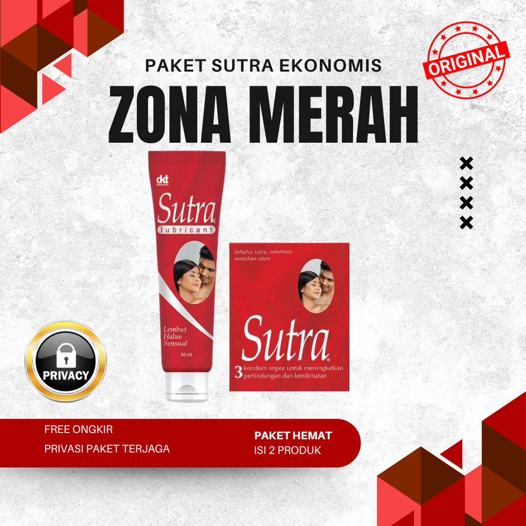 Kondom Sutra Merah isi 3 Pcs - Condom Tipis Sutra Privasi - Hemat Ekonomis Pelumas dan Kondom