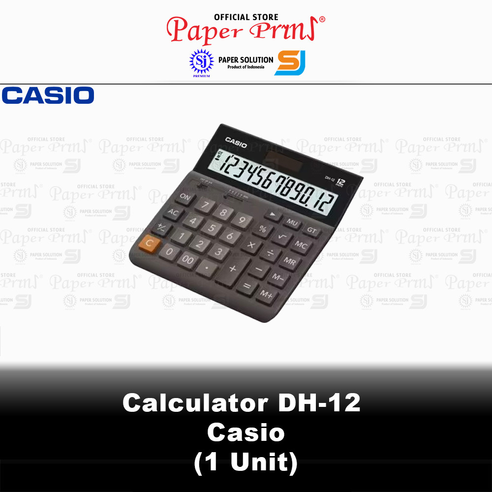 

Kalkulator Meja Desk Calculator DH-12 Casio 12 Digits