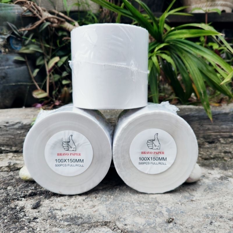 

KERTAS THERMAL STIKER LABEL BERCODE STRUK KASIR 100X150 ISI 500PCS