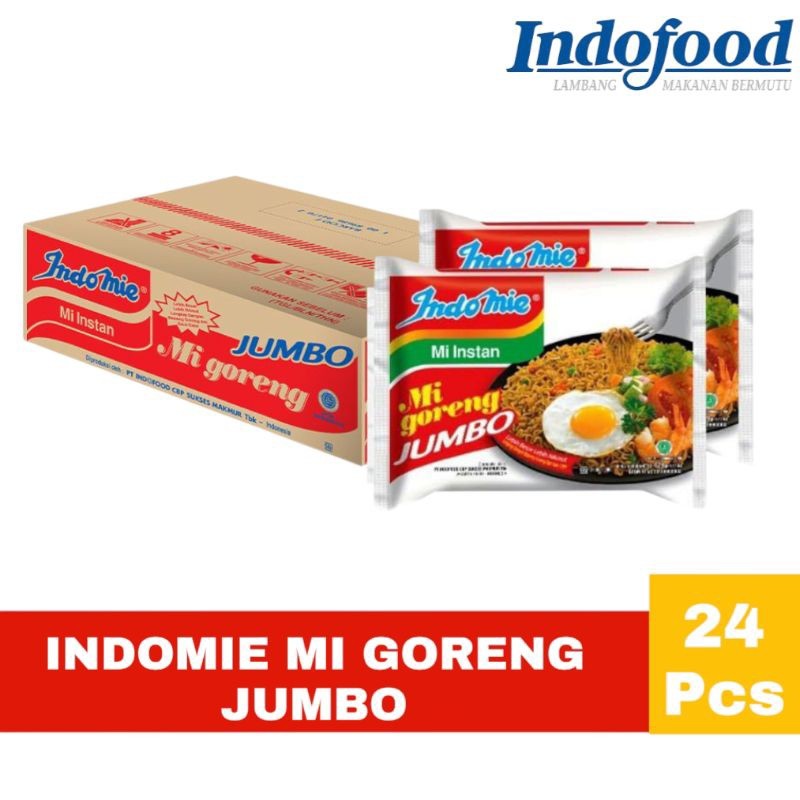 

INDOMIE MI GORENG JUMBO 1 Dus isi 24 Mi goreng Lejen
