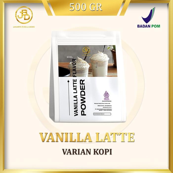 

Bubuk Minuman Premium Rasa Vanilla Latte 1Kg JBD | Jakarta Bubble Drink | Halal&BPOM - 500 gram