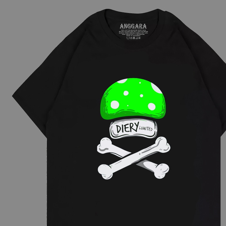 Kaos diery big logo limited tulang / kaos premium distro / kaos teralris pria wanita