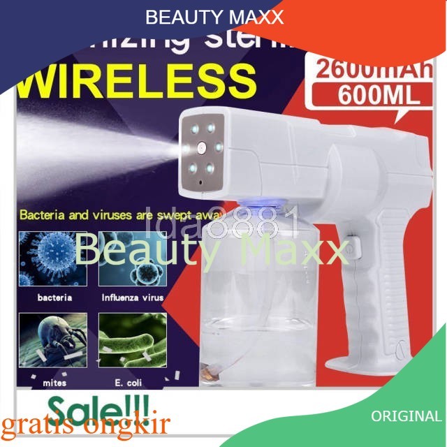 BEAUTYMAXX-HAIR NANO GUN/Nano Spray Gun/Nano Spray/Blue Light Nano Steam Spray/Nano Disinfektant