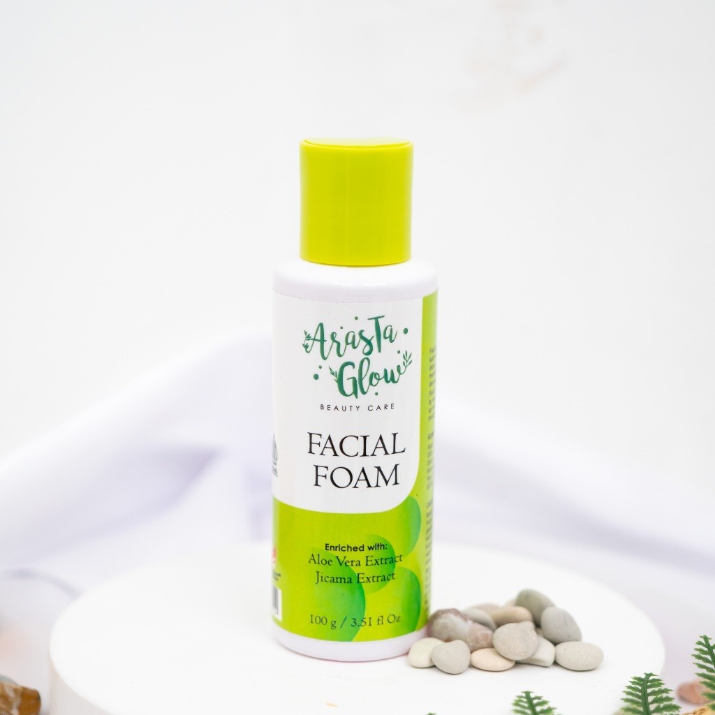 FACIAL FOAM ARASTA GLOW 100% Asli facial wash sabun muka sabun wajah arasta glow