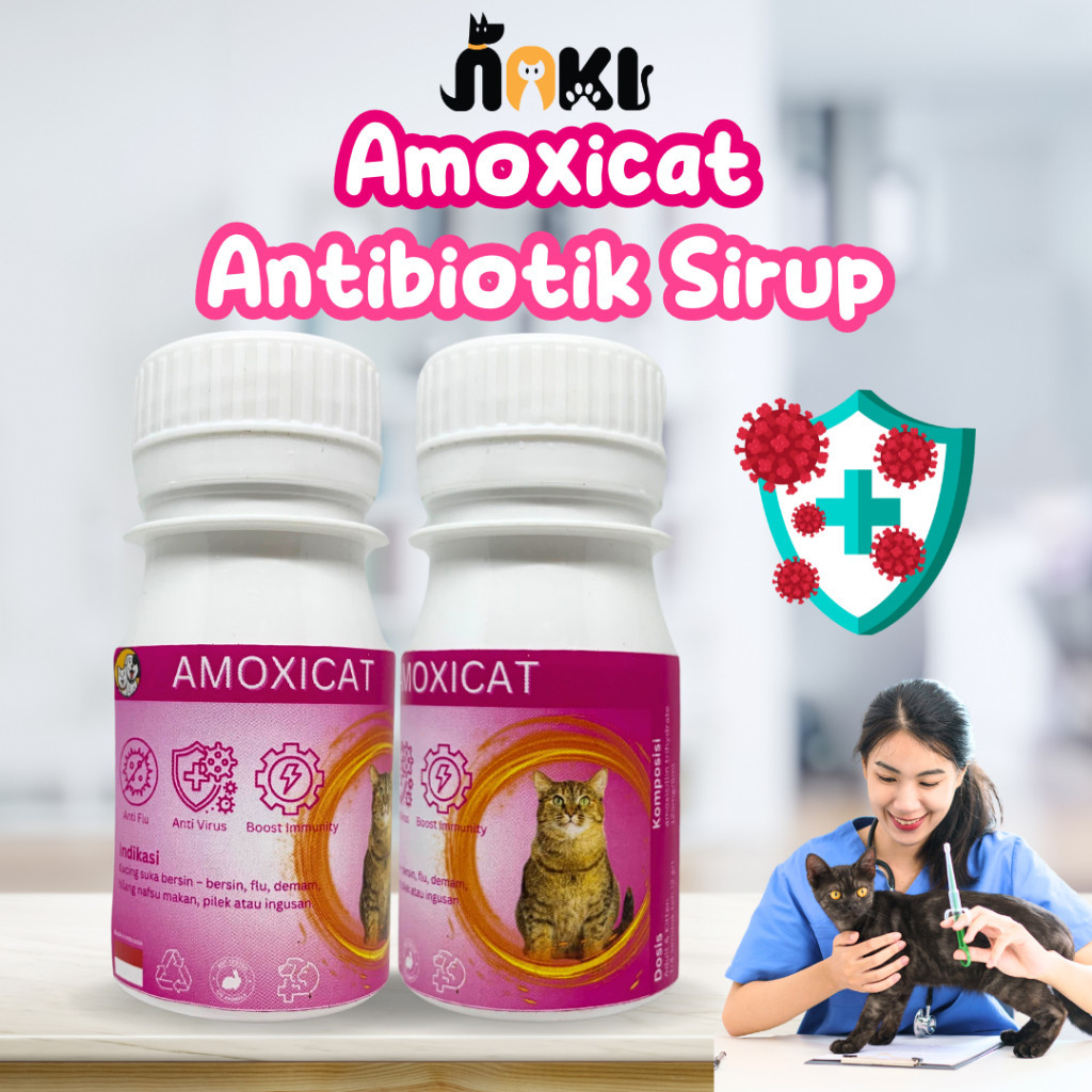 SIRUPL KERING ANTIBIOTIK 50ML FLU BERSIN INGUSAN KUCING ANABUL OBAT FLU PARAH KUCING FLUCAT OBAT ANT