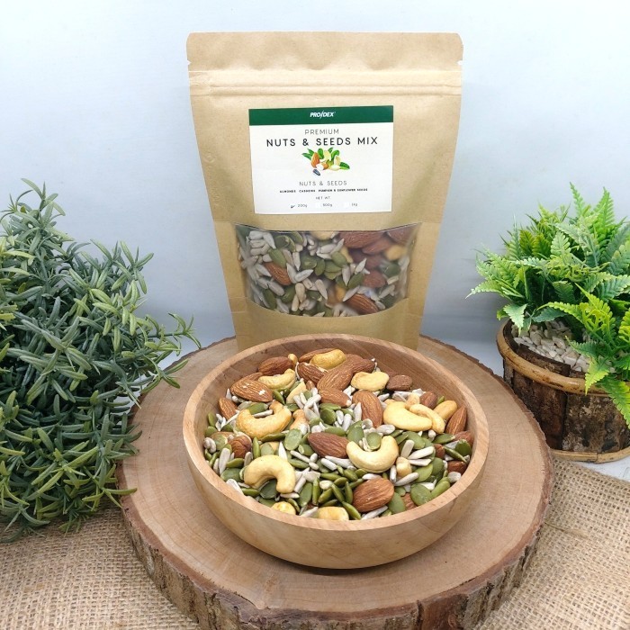 

HEMAT! Prodex Seeds & Nuts Mix - Biji-bijian, Kacang, Snack, Natural, Cemilan - 200g