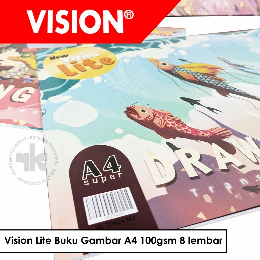 

Vision Lite Buku Gambar A4 100gsm 8 lembar