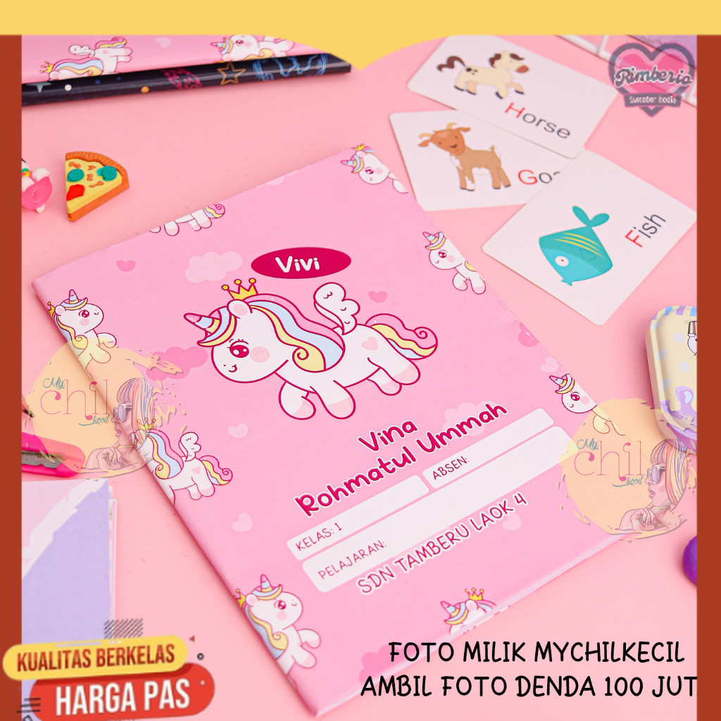 

SAMPUL BUKU ISI 20 pcs CUSTOM (PART 1-50)/ COVER BUKU / UNICORN / LEGO / SPIDERMAN / POKEMON / CINNAMOROLL / KUROMI