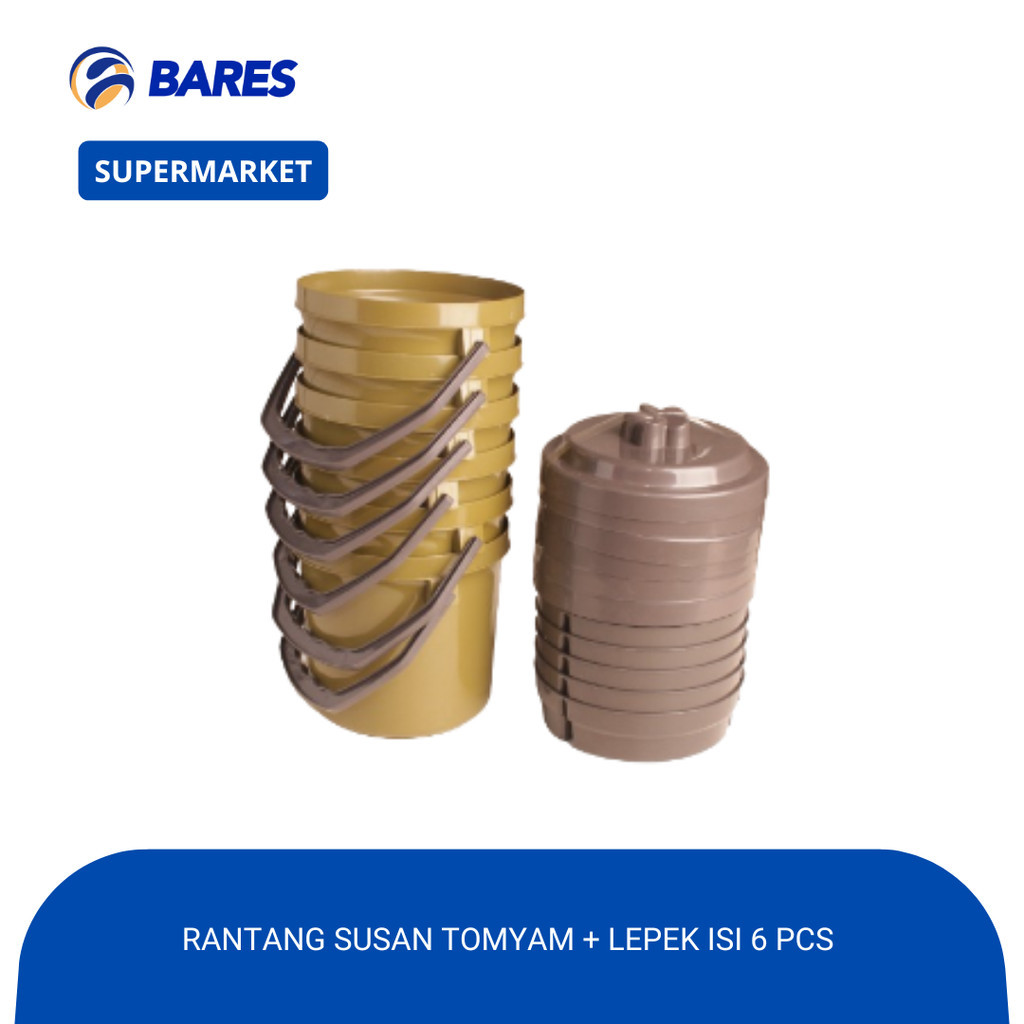 Rantang Susan Tomyam + Lepek Isi 6 pcs