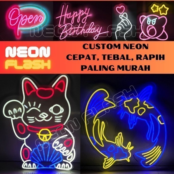 Lampu Neon Sign Custom LED Flex | Neon Flex Custom