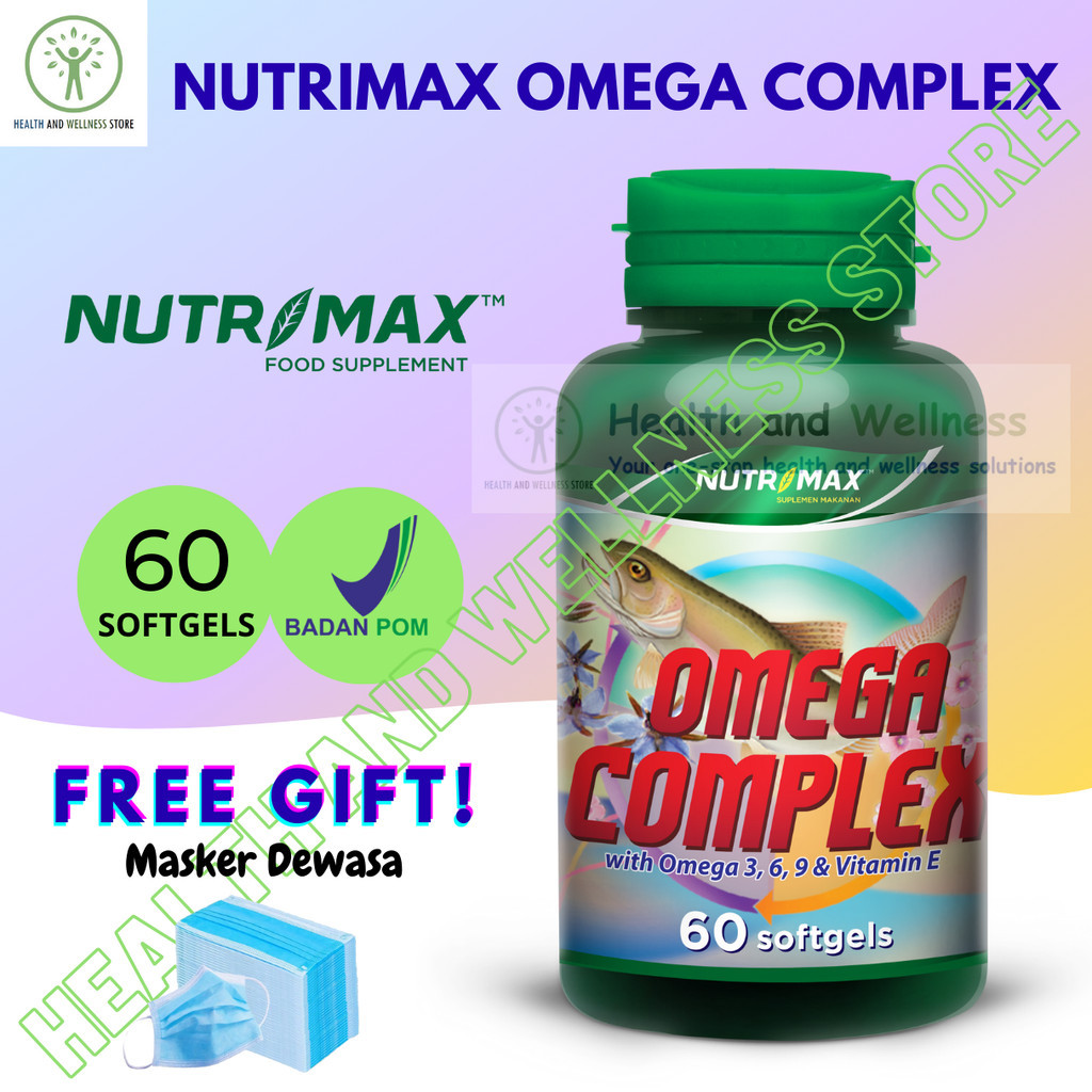 Nutrimax Omega Complex 60 Softgels Vitamin Kesehatan Tubuh Omega 3