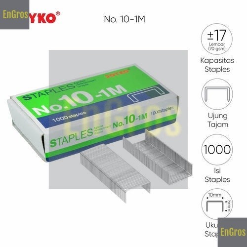 

Isi Staples Joyko Kecil No.10 Stapler HD10 / Refill Steples Joyko HD10 / Isi Stapler / Isi Hekter