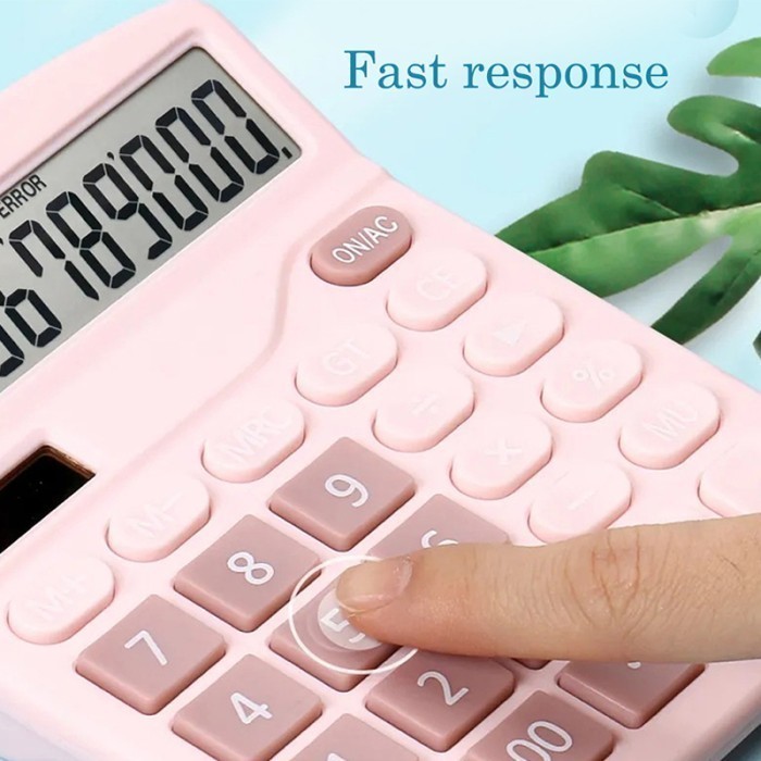 

ACEH.UMI 131226 Dual Solar Power Calculator 12 Digits LCD Display Student Exam Calculator For Office Home Supermarket Business Children Day Gifts