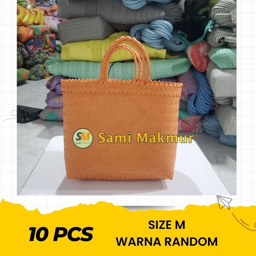 

PAKET 10 pcs Size M Tas Anyam POLOS Untuk Hampers Parcel Souvenir Hadiah Hantaran Berkat Kotak Nasi