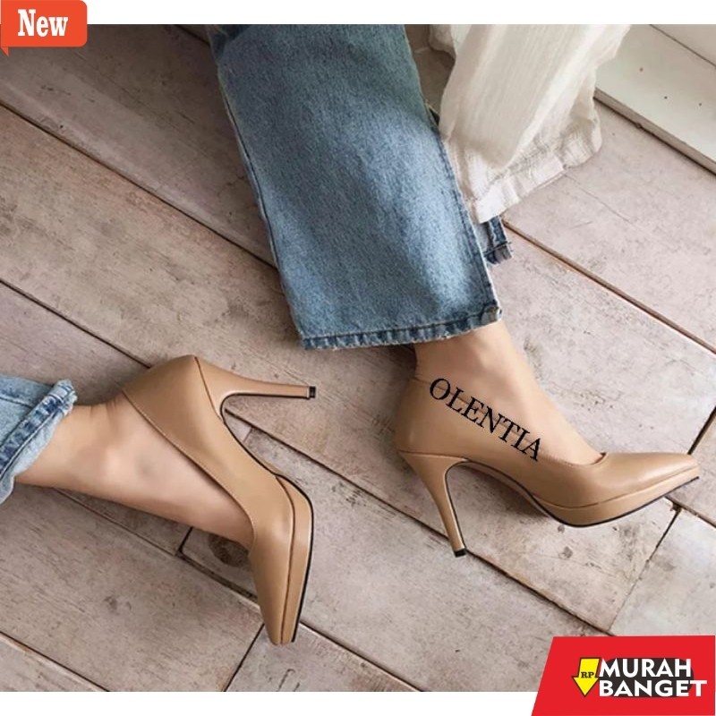 shopee haul sepatu heels wanita Sepatu Wanita Sepatu heels 9cm KL 10