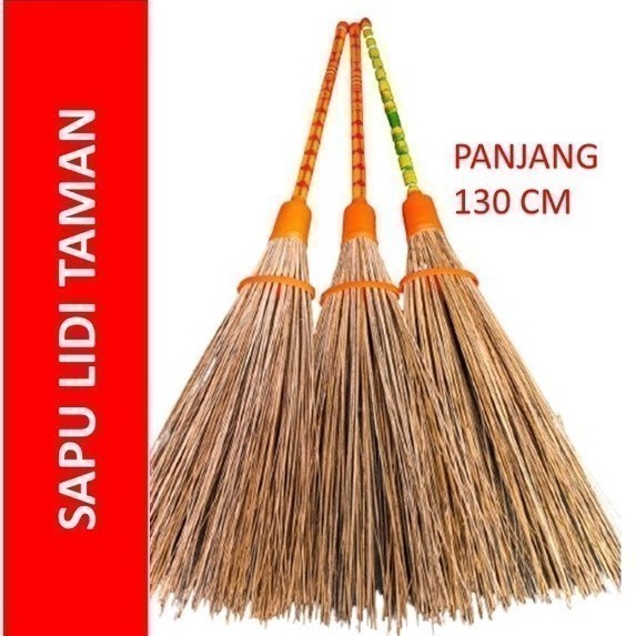Epic Sapu Lidi Halaman Gagang Panjang / Sapu Taman Gagang Panjang / Sapu Lidi Taman Bahan Tebal